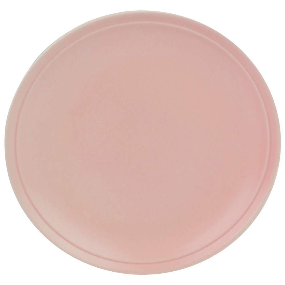 26999 - Prato de sobremesa em cerâmica Ø21cm cor rosa